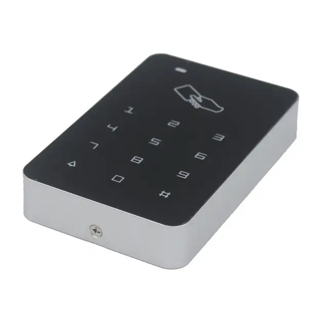 T6C Standalone Access Controller 13.56Mhz IC Access Control Keypad digital Touch Screen Backlight Card Reader Door Lock System 5