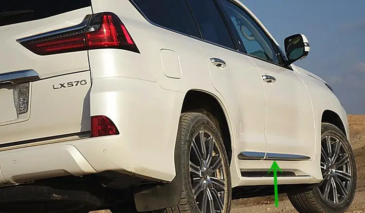 Автомобильный Стайлинг Боковая дверь кузова литьевая Накладка для Lexus LX570 2016 2017
