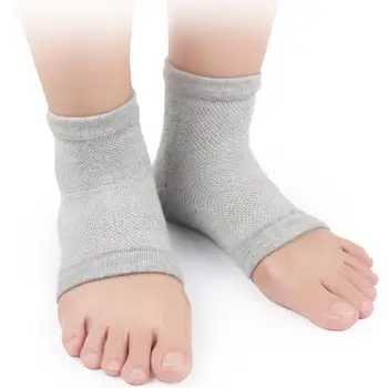 

1 pair Moisture Cracked Heel Socks Silicone Gel Sock Heel Protection Sleeve Moisturizing Heel Pain Cushion Ankle Socks