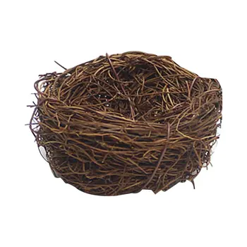 

Rattan Nesting Bird Nest Props Handicrafts Henhouse Home Decoration Decoration Natural Handmade Easter Bird's Nest