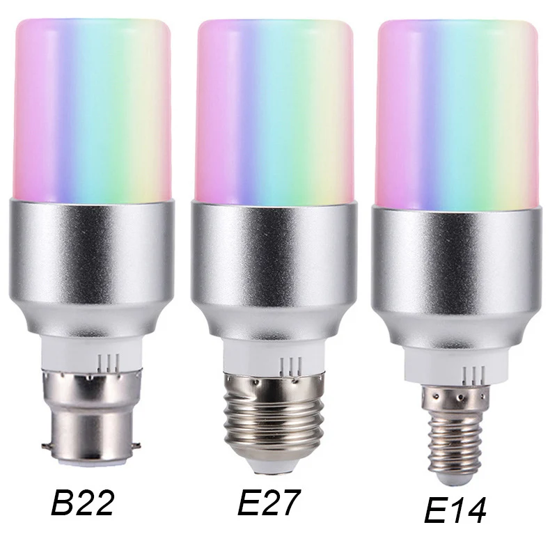 E27/B22/E14 WiFi умный светильник RGB многоцветный 6 Вт затемняющий светодиодный светильник совместим с Alexa Google home управление через приложение smart life