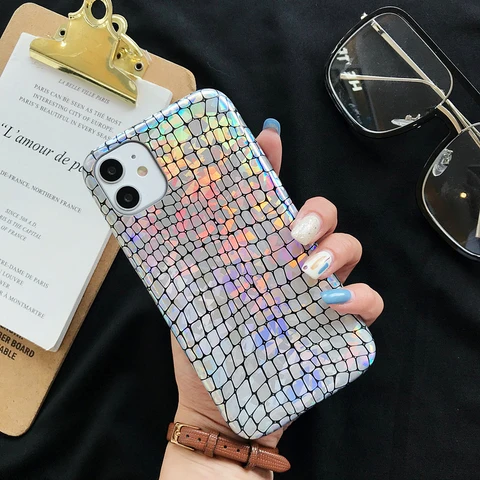 Texture soft silicone phone case For iphone 12 Mini 11 13 pro XS MAX X XR 7 8 6 plus Snake Skin Pu Leather cover Funda