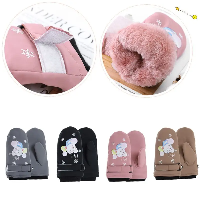 

Children Mitten Winter Kids Boys Girls Outdoor Warm Gloves Waterproof Windproof 3~10 years