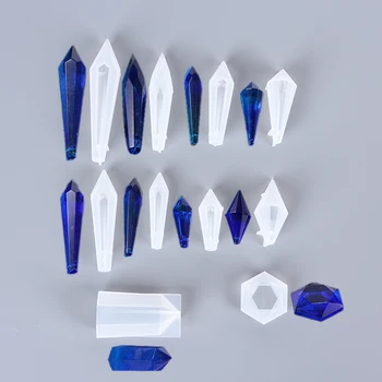 

Transparent Silicone Mould For Jewelry DIY Crystal Pendulum Mold Epoxy Resin Molds Dried Flower Resin Decorative Craft