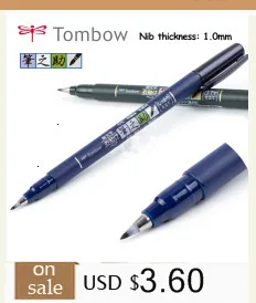 TOMBOW MONO Zero 1 шт./лот каллиграфия мягкая кисть нейтральная ручка многофункциональная ручка канцелярская принадлежности размер