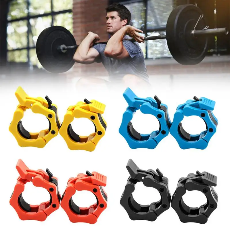 2Pcs Olympic 50mm 2"Spinlock Collar Barbell Dumbell Clips Clamp Weight Bar Lock 