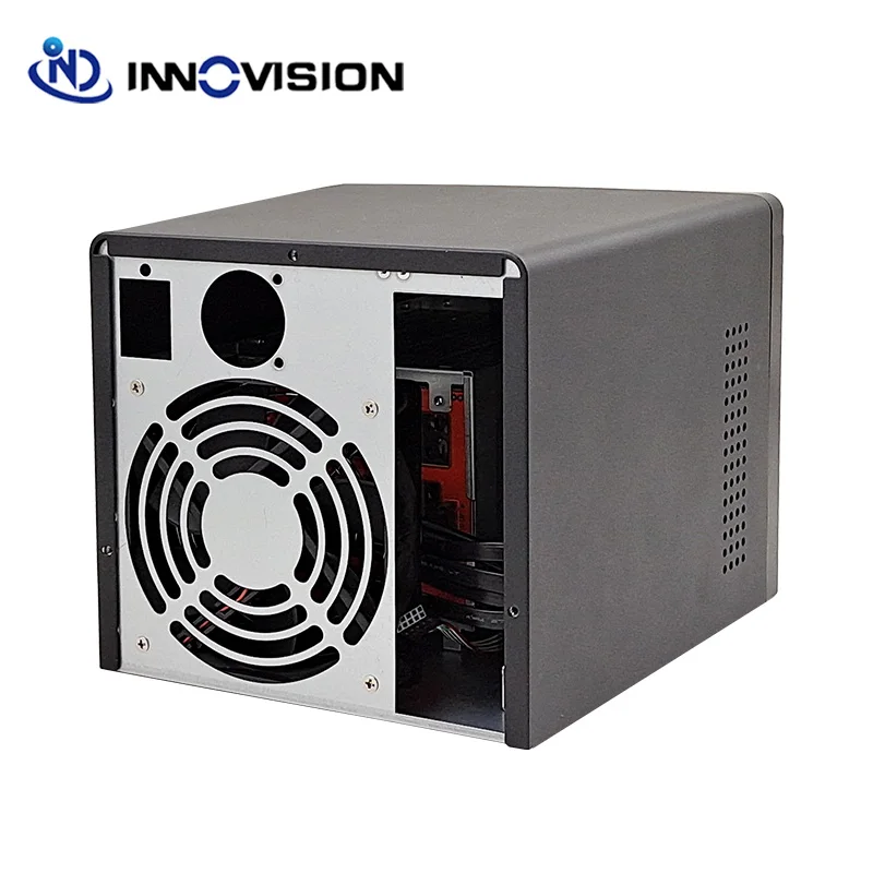 Tooless 4 HDD Trays 4Bays Hard Disk Nas Storage Server Case Support MINI-ITX Motherboard High Quality New