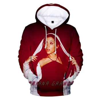 

Brand Designer Kpop Harajuku Ariana Grande 3D Hoodies Vrouwen Mannen Lente Herfst Casual Mode Ontwerp Sweatshirt Hoody I College
