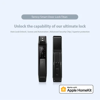 Terncy Smart Lock (negro)-funciona con Apple Homekit
