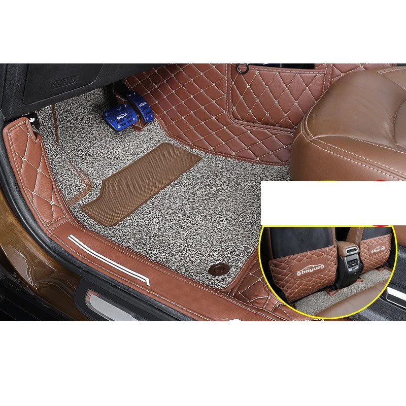 Lsrtw2017 кожаные автомобильные коврики для Geely Boyue 2016 2017 2018 2019 2020 atlas аксессуары