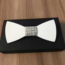 Оригинальная новая популярная забавная модная Личность аксессуары из дерева для отдыха деревянный галстук-бабочка 1 шт