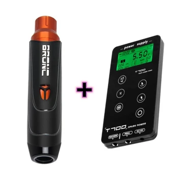 

2020 Newest Original Bronc-V8 Swiss Motor Tattoo Machine Pen With T-700 Tattoo Power Tattoo Set Kit Free Shipping