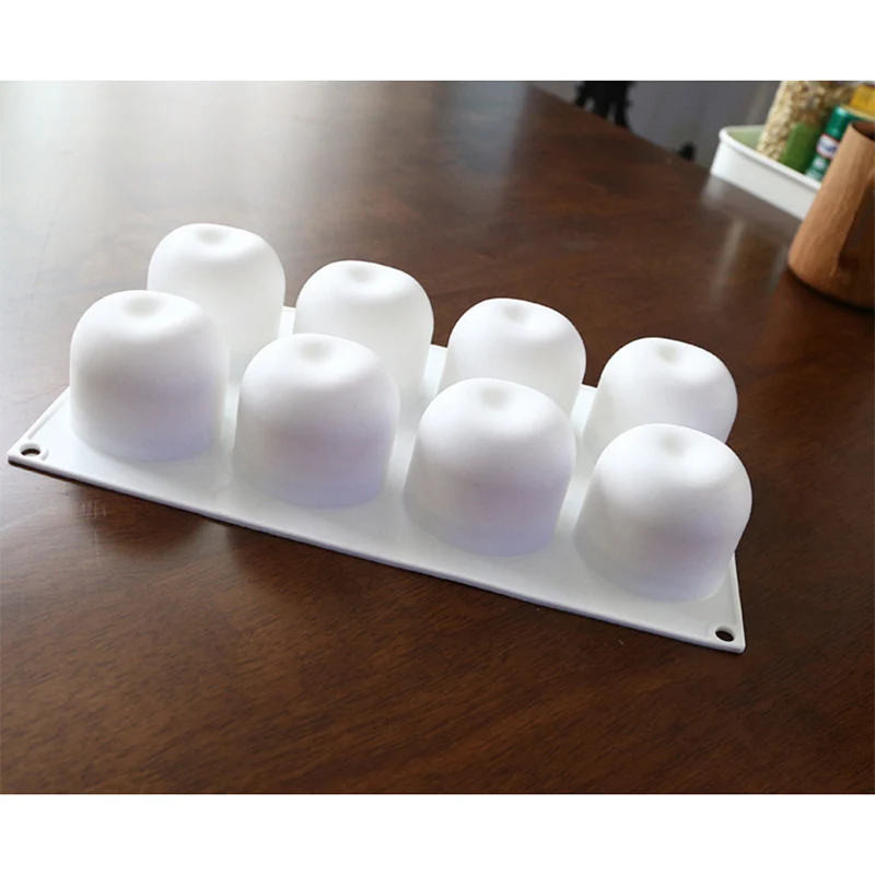 

LHX 3D Silicone Cake Mold For Mousse Pastry Mould Cherry Shape Dessert Bakeware 8 Cavities DIY Molds Kitchen Baking Tools 1128 e