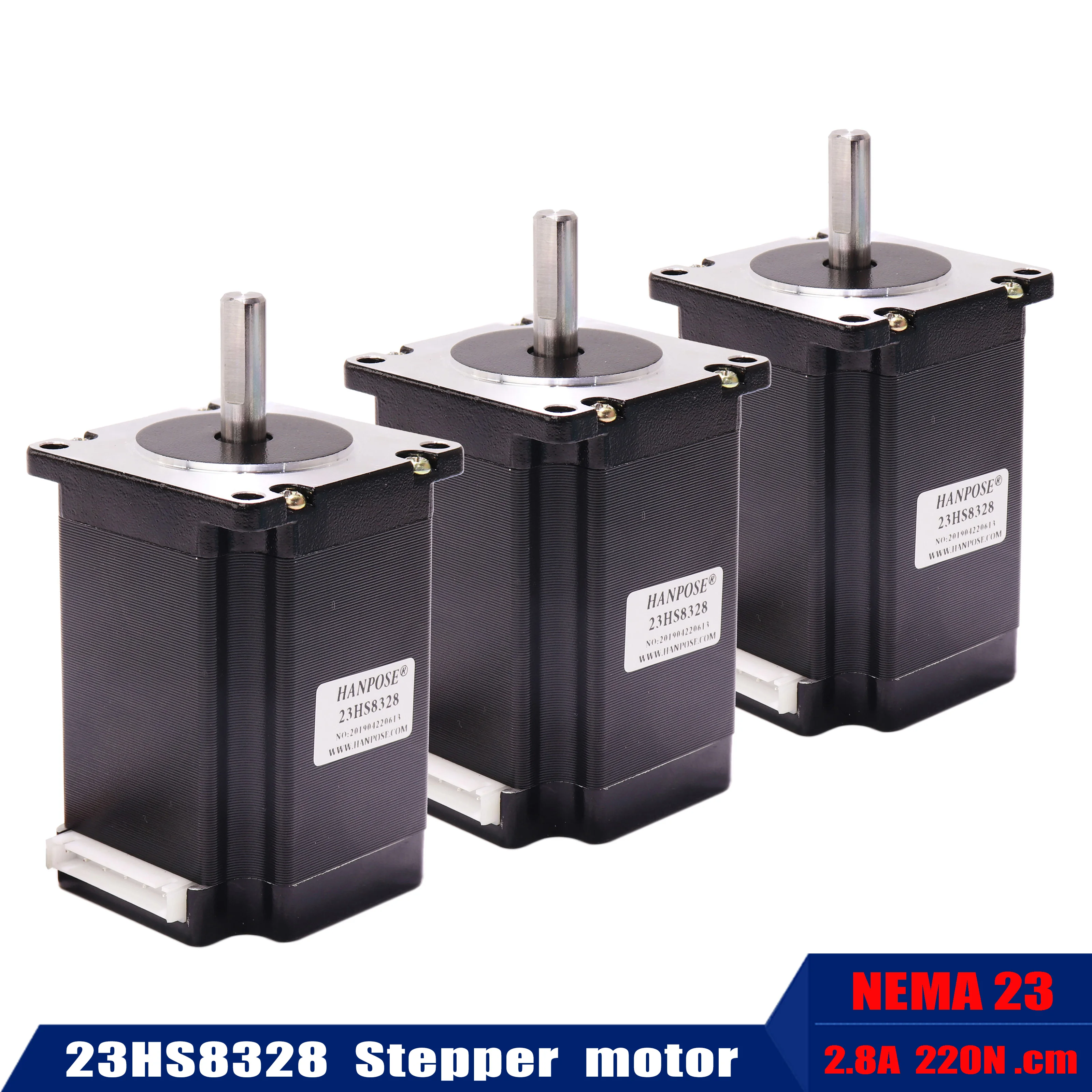 3 шт. Nema23 шаговый двигатель 2.2N.m NEMA 23 23HS8328 315 Oz in 57X83MM для 3D принтера CNC