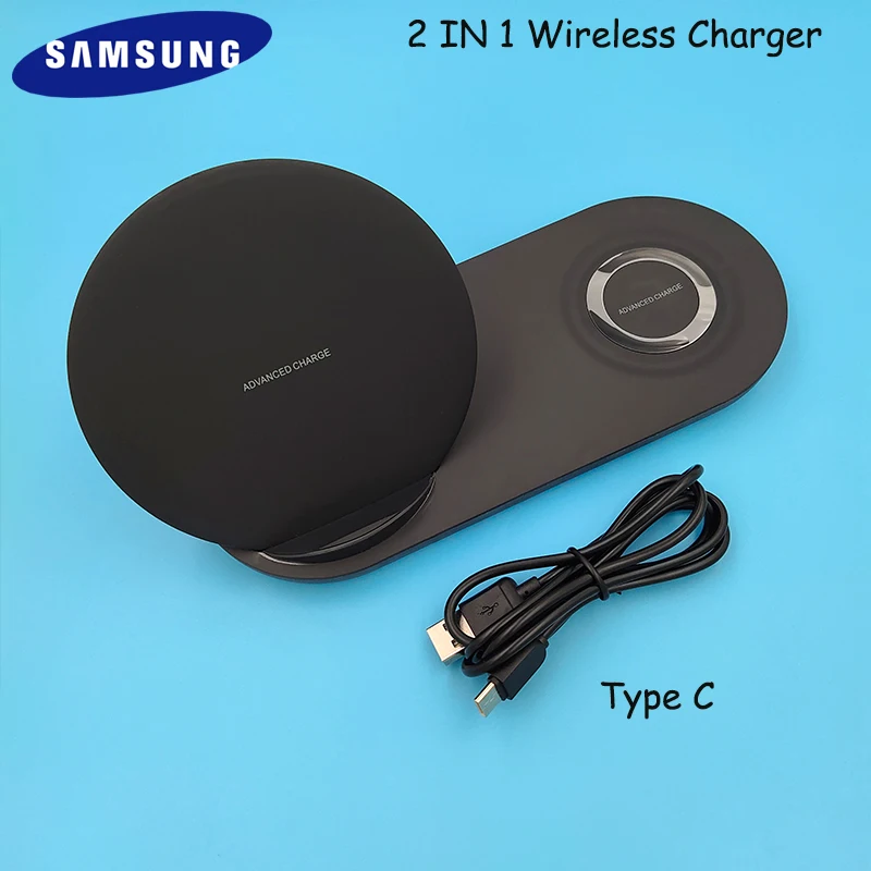 

Original Samsung Note 9 25W 2 in 1 QI Wireless Charger Type C Cable For Samsung Galaxy Note 5 8 S8 S9 Plus S7 Edge Gear S2 S3 S4