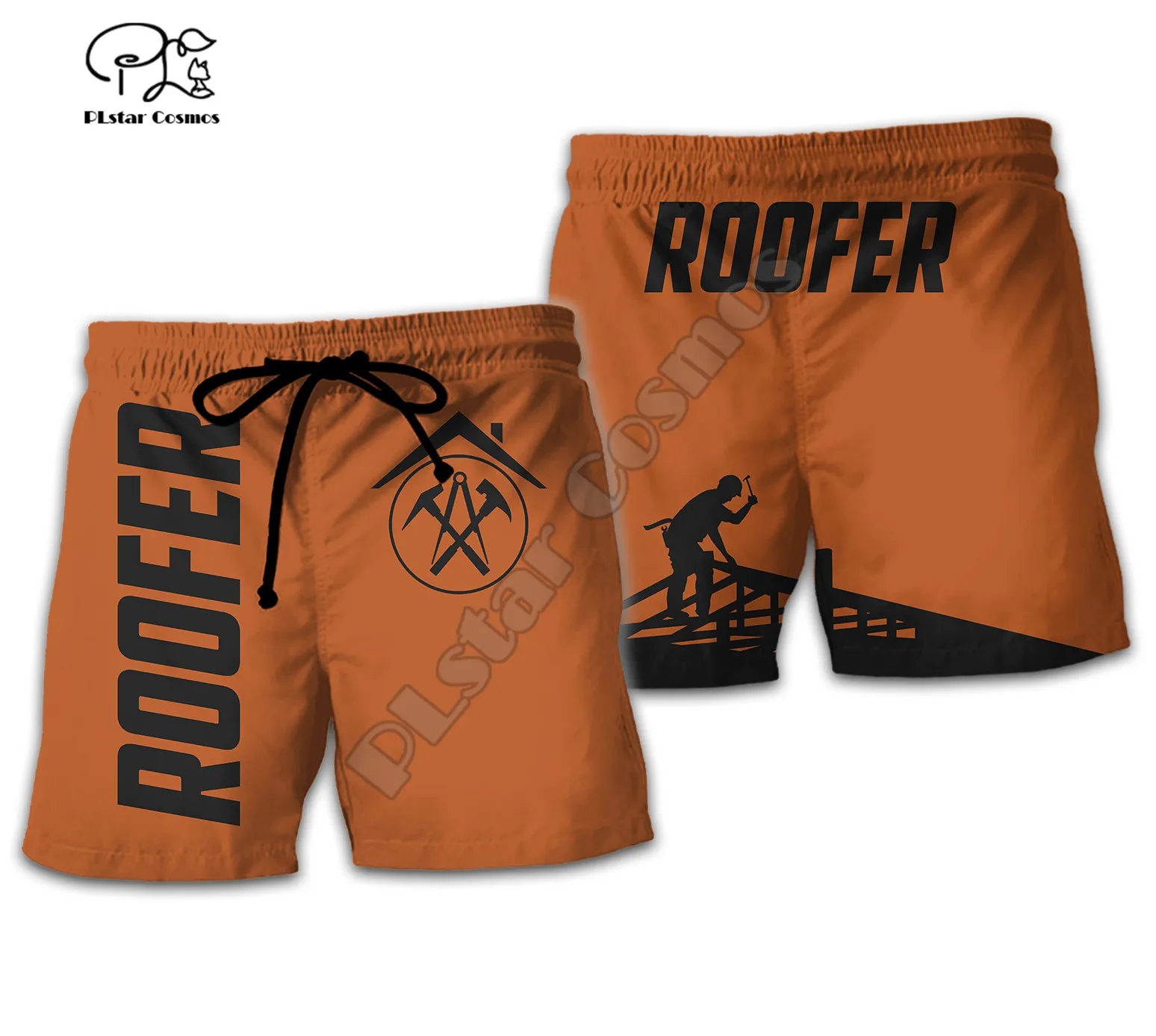 PLstar Cosmos Roofers Art Workers Architects 3D Printed 2021 Newest Fashion Summer Casual Men's Shorts Harajuku Loose Beach R28