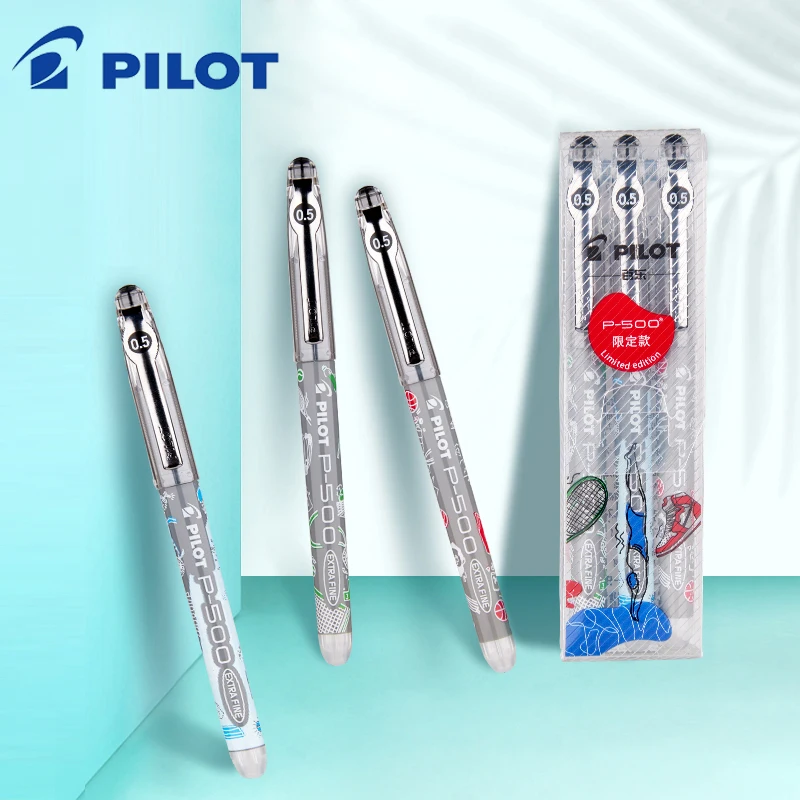 

Japan Pilot P500 Limited Edition Gel Pen 0.5mm Large Capacity Primary and Secondary School Students Exam / Signature Dedicated