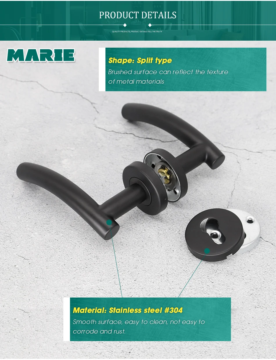 LH1006-Modern-black-color-stainless-steel-tube-lever-door-handle-bedroom-washroom_03