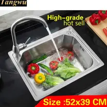 Мини-кухня высокого класса с одним лотком, раковина, посуда из 304 нержавеющей стали, горячая Распродажа 520x390 мм