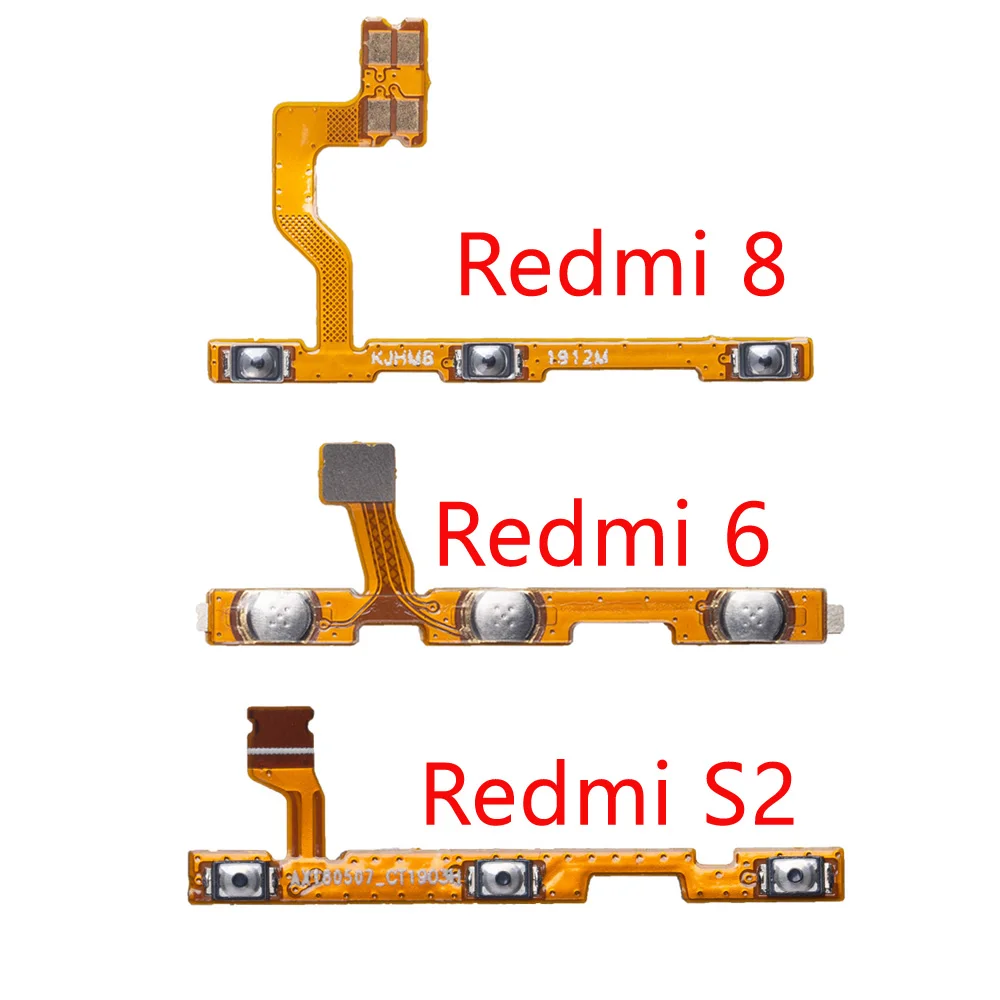 Гибкий кабель для XiaoMi Redmi 6 8 S2 кнопка включения и выключения громкости|Шлейфы