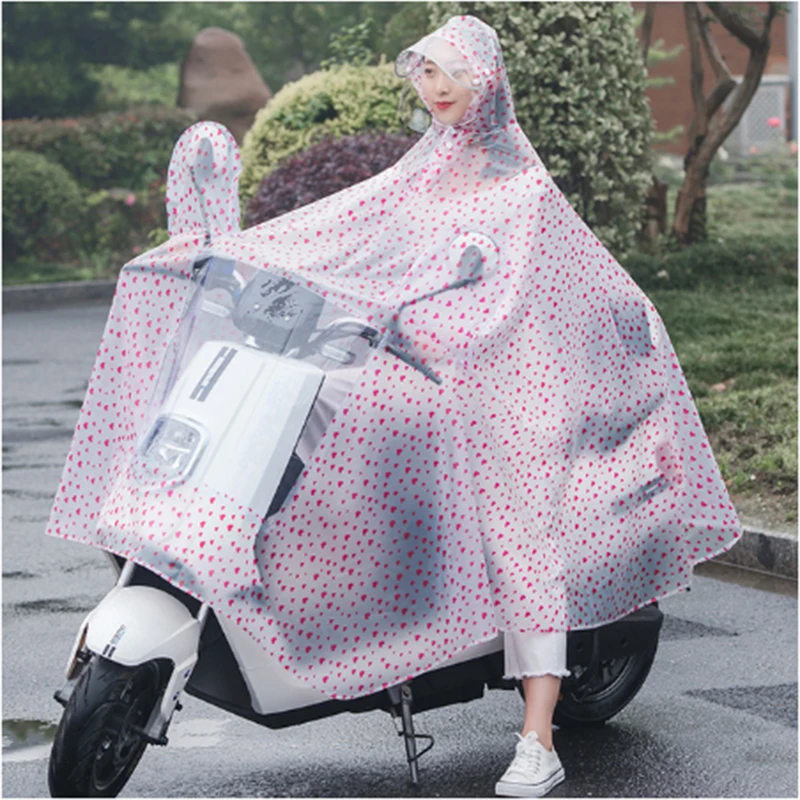 

Transparante motorregenjas winddichte motorponcho ondoordringbare heldere regenjas