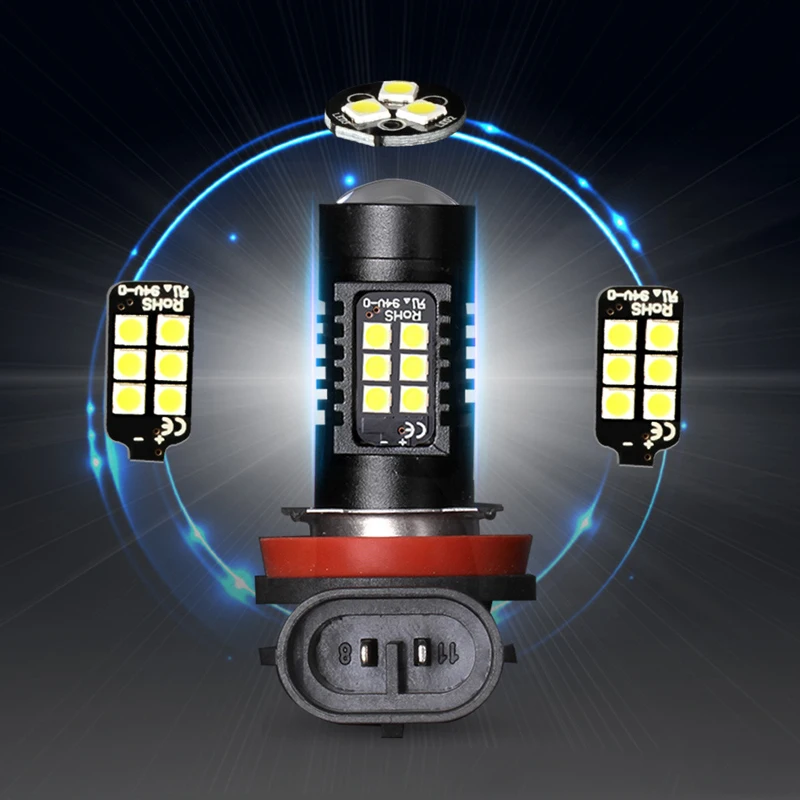 2 предмета H8 H11 Led Hb4 9006 Hb3 9005 туман светильник s лампа Smd 3030 1200lm 6000k белый вождение автомобиля ходовой огонь автоматические светодиоды светильник 12v 24v