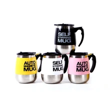 450 мл кружка с автоматическим перемешиванием для кофе, молочного зерна, овса из нержавеющей стали, Термокружка с двойной изоляцией, умная чашка