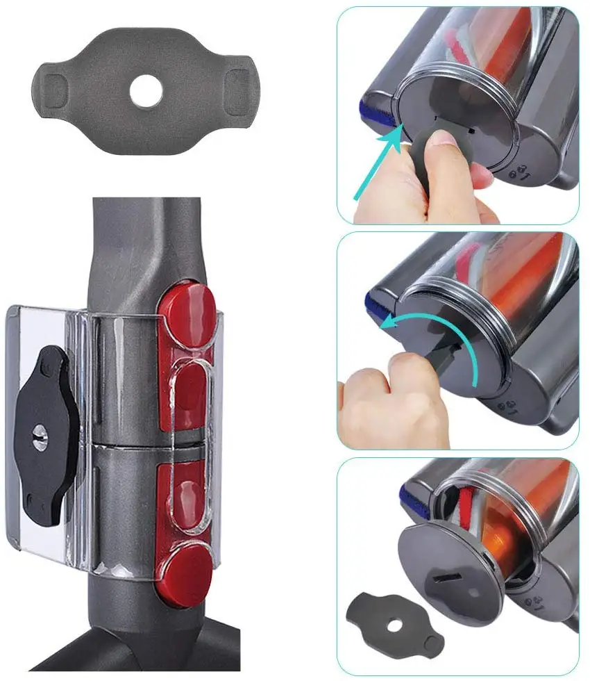 Совместим с Dyson V11 V10 V8 V7 аксессуар держатель крепление клип пылесос с роликовой щеткой ключ