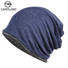 CAMOLAND модные шапки для мужчин осень зима кепки разноцветные женские Skullies Beanie Мужская Спортивная велосипедная шапка