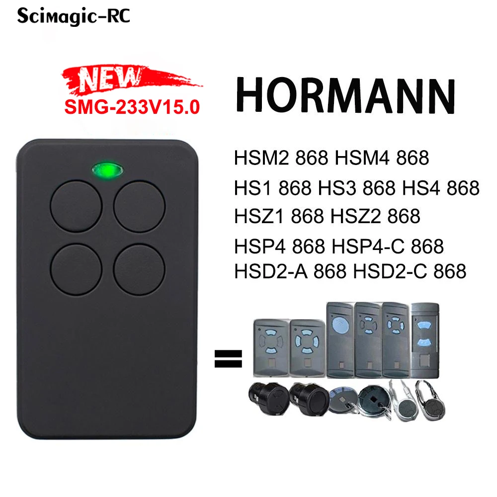Télécommande Hormann HSM4 HSM2 HS2 HS4 868 MHz Compatible 