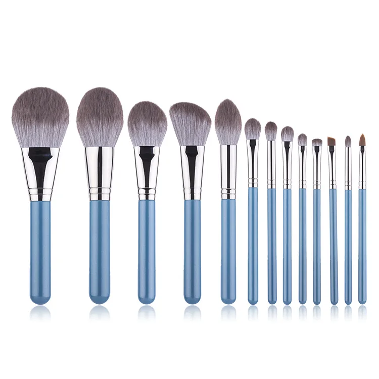 

2019 New Style Linglan 13 PCs Makeup Brush Grandma Gray Quick-Dry BASF Fiber Hair Makeup Brush Tool