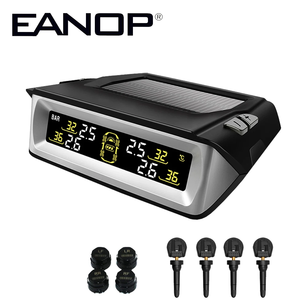 EANOP S701 на солнечной энергии TPMS системы автомобильные шины давление 4 шт.