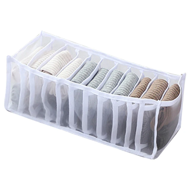 Underwear Bra Organizer Storage Box Drawer Closet Organizers Divider Boxes For Underwear Scarves Socks Bra 11 grids