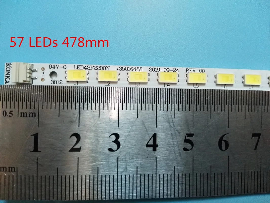 Лампа для konka led42f2200ne led42f2200n артикул 35016489 37020153 V420H2 P01 1 peça = 57led 478 militer 100%