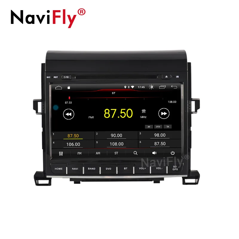 NaviFly 9inch Android 9.0 2Din Car DVD Radio For TOYOTA ALPHARD 2007-2013 GPS navigation Multimedia Player Support BT
