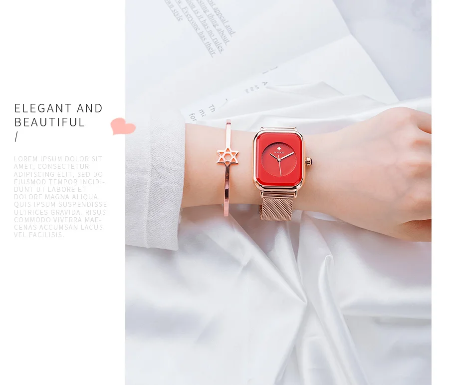 Simple Women Square Watches Luxury Brand Fashion Dress Bracelet Watch Female Mesh Strap Waterproof Quartz  Feminino_voghion.com