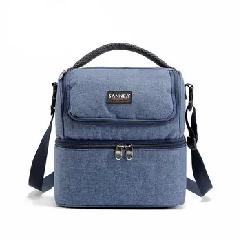 

TPFOCUS 7L Lunch Box Bag Oxford Cloth Portable Double Layers Insulated Thermal Cooler Travel Work School Picnic bag Box