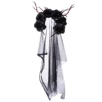 

1pc Halloween Flower Branch Mori Hairband Cost-effective High Quality Ornament Hair Accessories for Decoration Cross Dress