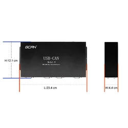 Carte de Module convertisseur extensible Usb vers analyseur Can 8 canaux, coque métallique pour réseau de contrôle industriel 