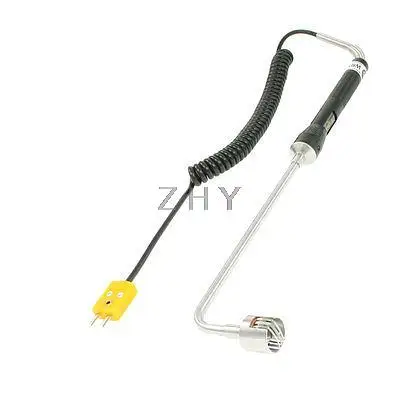 

-50-500C 155mm Probe Curved Head Temperature Sensor Thermocouple