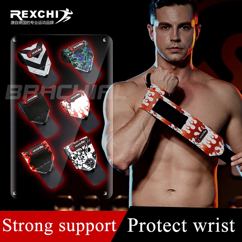 

1Pair Weightlifting Wristband Upgrade Model Fitness Dumbbell Wristband Pressurized Lengthened High Elastic Wristband