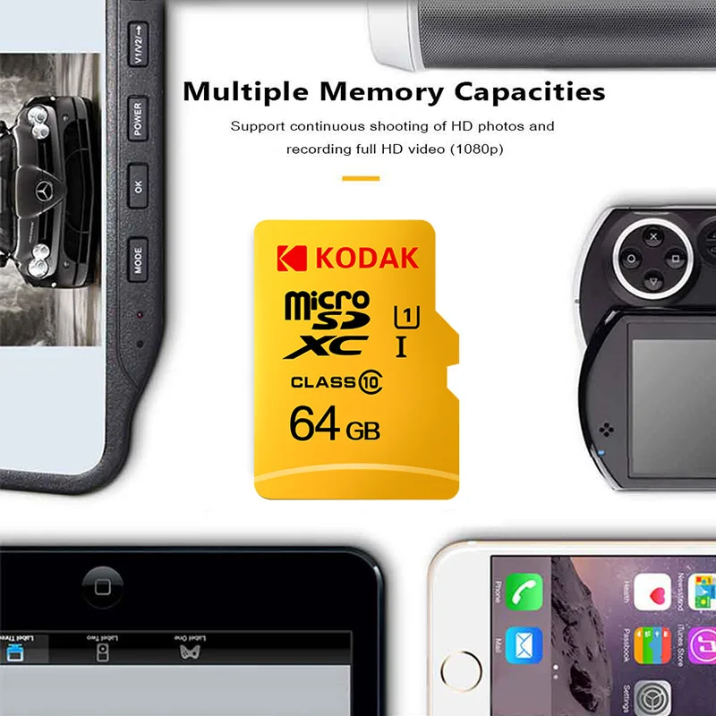 Карта памяти Kodak Micro SD class 10 U3 4K 32GB 64GB карта cartao de memoria 128GB высокоскоростная 256GB