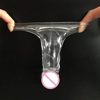 Reusable Silica Gel Condom Cock Sleeve Extender Penis Dildo Delayed Ejaculation Intimate Goods Sex Toys For Men Bondage Rings 3