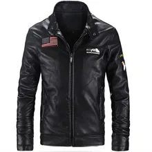 Мужская куртка из искусственной кожи, кожаные мотоциклетные куртки для мужчин jaqueta de couro masculina, кожаные куртки для мужчин с воротником-стойкой