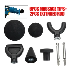 Adaptateur de Massage pour la Relaxation musculaire, avec 2 tiges allongées, 6 pièces 