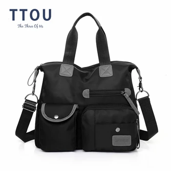 

Multifunction Nylon Quality Crossbody Shoulder Bag Youth Casual Handbag Waterproof Shoulder Bags Solid Color Bag Female bolsas