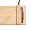 Solid Wood Swing Adult Kids Sensory Toys Family Outdoor Games Tree Swings Preshool Indoor Swing Chair Wooden Load Bearing 150kg 3