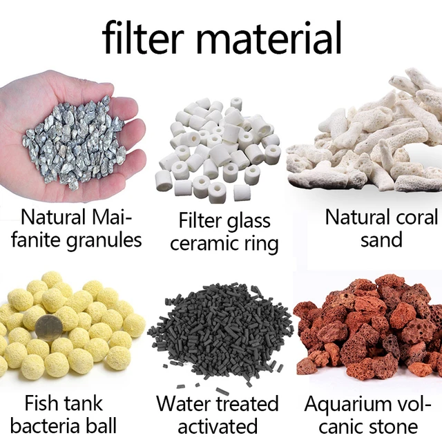 Aquarium Fish Tank Filter Media Activated Carbon Ceramic Ring Biological  Ball With Free Filter Bag