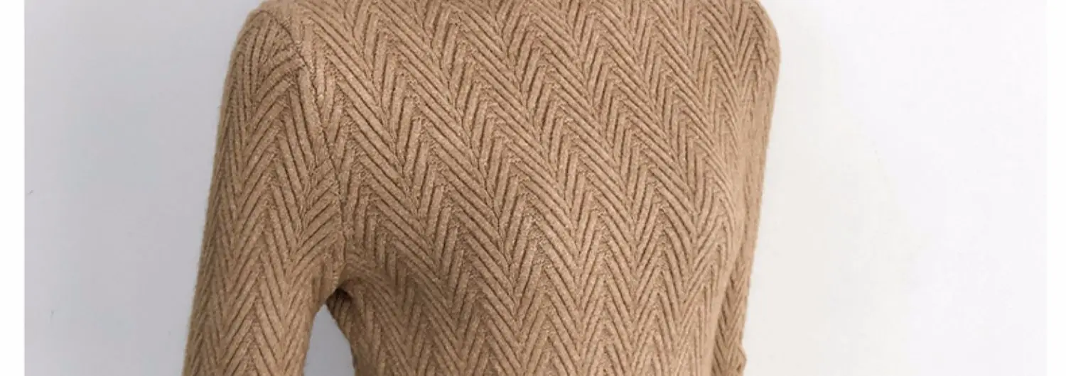 Женский свитер с полувысоким воротником, осень и зима, стиль, короткая куртка, плотная трикотажная нижняя рубашка