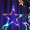 3.5M Curtain Lights Christmas Led String Fairy Lights Moon Star Garlands Lamp 100-240V for Wedding Holiday Party Decoration ► Photo 3/6